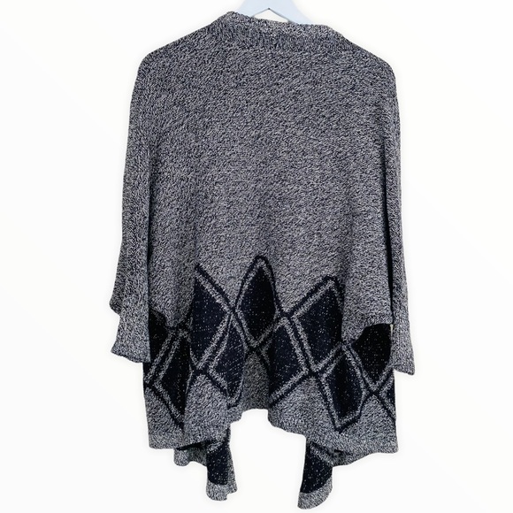 Madewell All Angles Gray & Black Open Front Cardigan Sweater Size XS/S - Picture 4 of 8